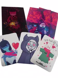 Набор открыток по играм Deltarune (Дельтарун) и OneShot (Ваншот), карточки из картона 10 шт